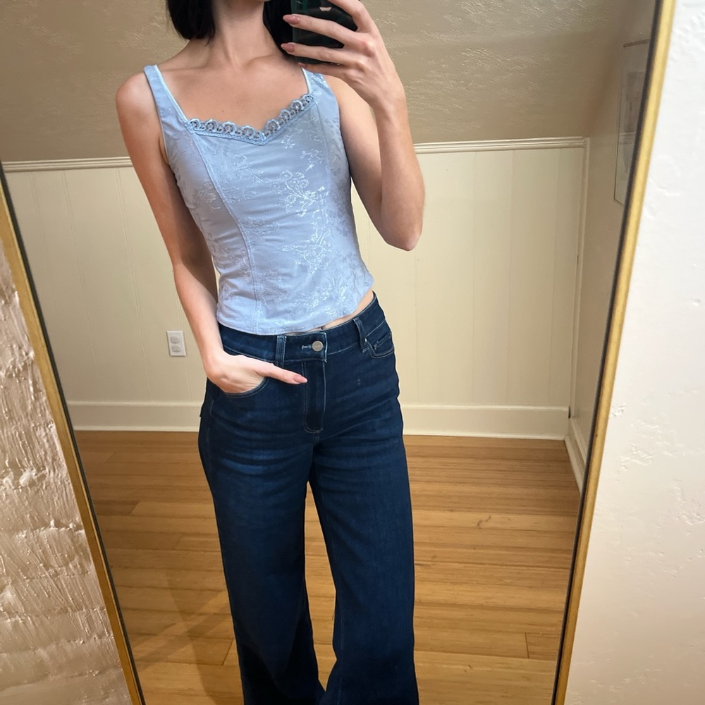 Vintage blue tank top